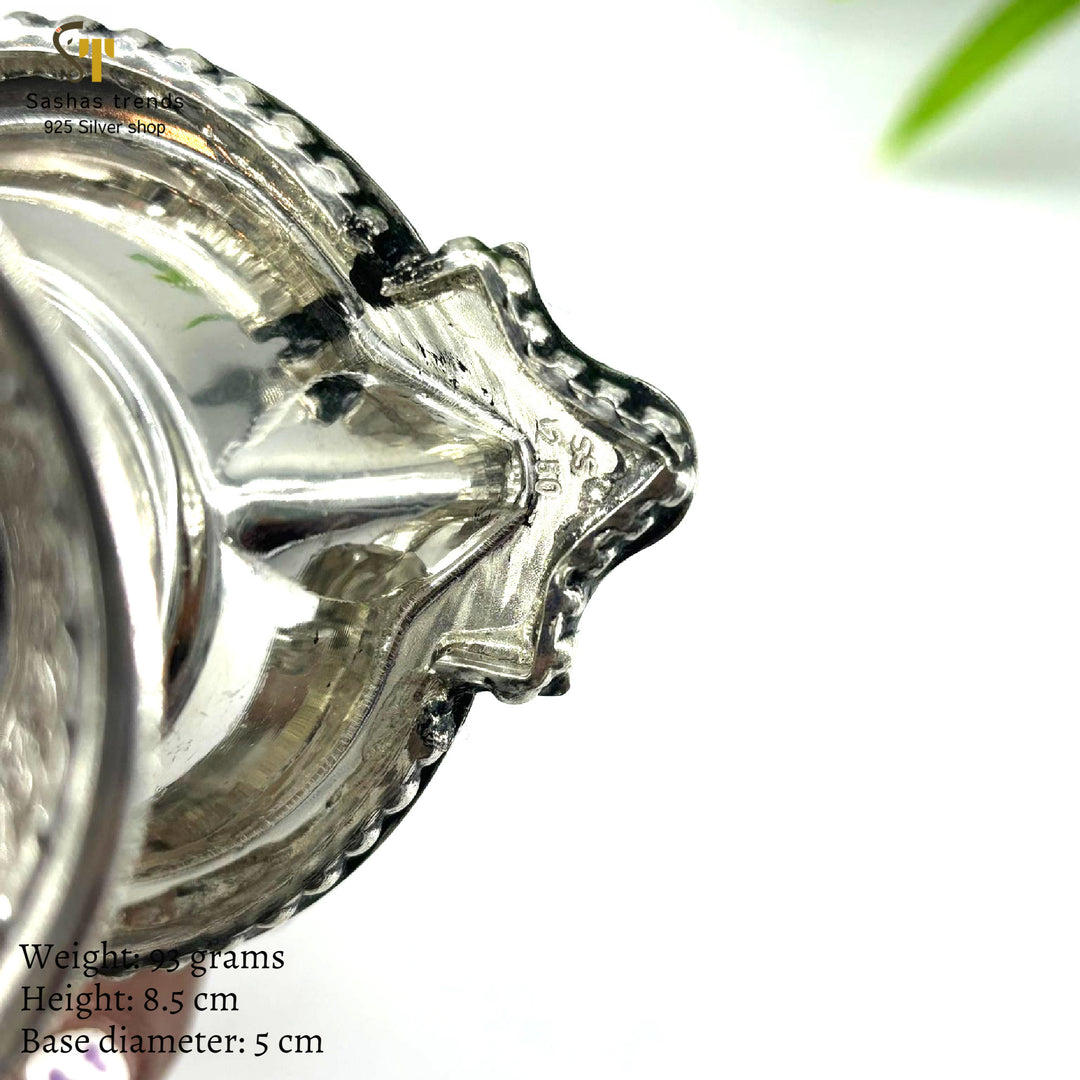 925 Silver Gopuram Kamakshi Lamp