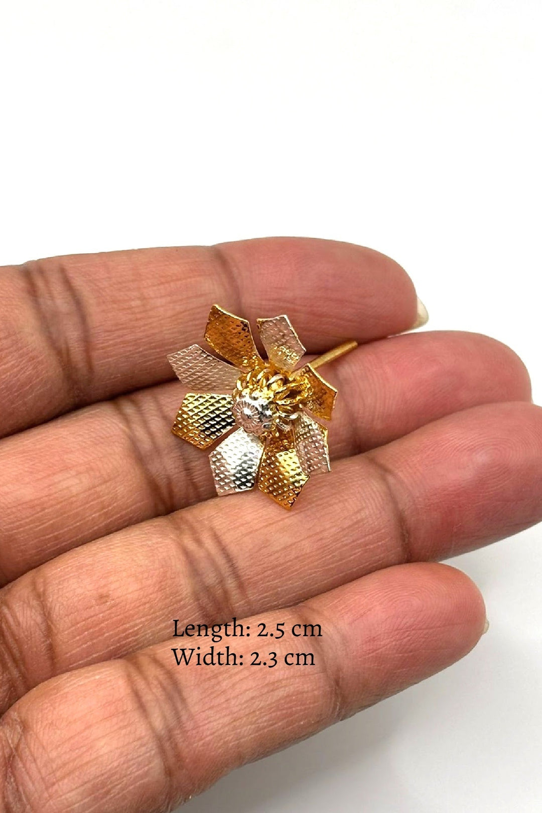 925 Silver Pooja Flower-dual-tone petals-925 Silver Pooja Flower-Namavali flowers-Pooja offering-Gifts-silver articles