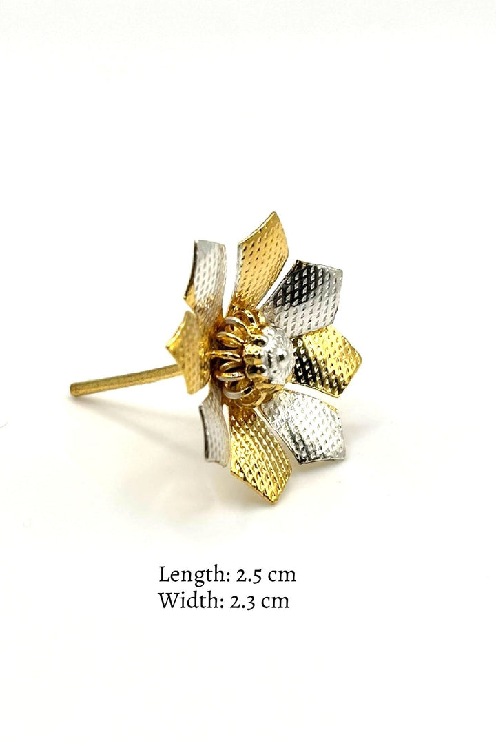 925 Silver Pooja Flower-dual-tone petals-925 Silver Pooja Flower-Namavali flowers-Pooja offering-Gifts-silver articles