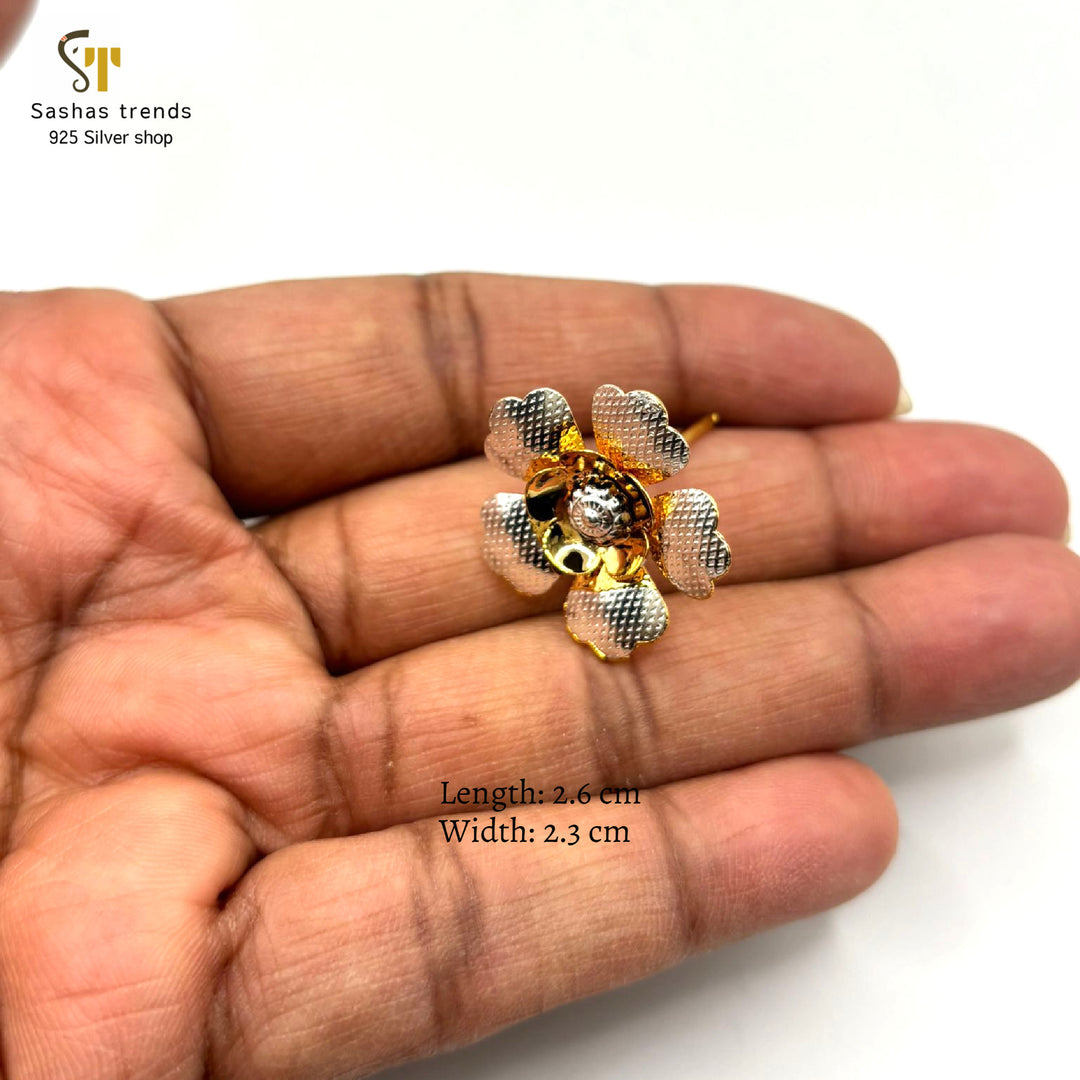 Puja Silver Flower-925 Silver articles-Pooja ceremonies-Temple offering-Gifts