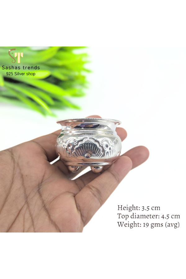 925 Silver bowl with tristand-Silver bowl-Return gifts