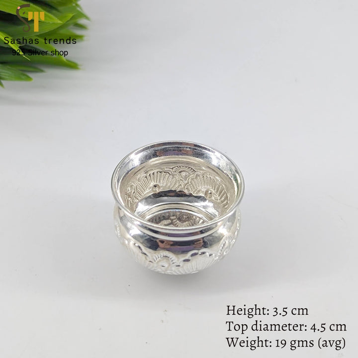 925 Silver bowl with tristand-Silver bowl-Return gifts