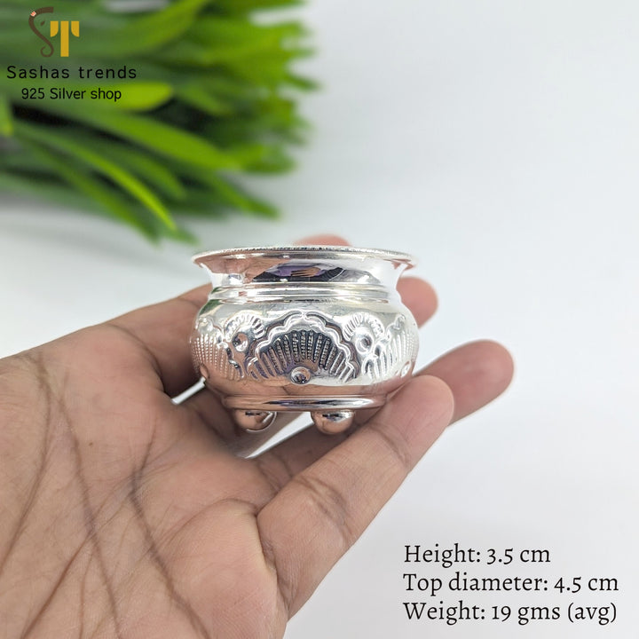 925 Silver bowl with tristand-Silver bowl-Return gifts