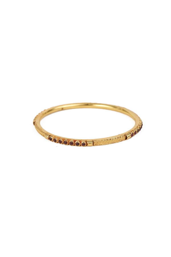925 Silver gold plated 4 bangles 2.4 Size