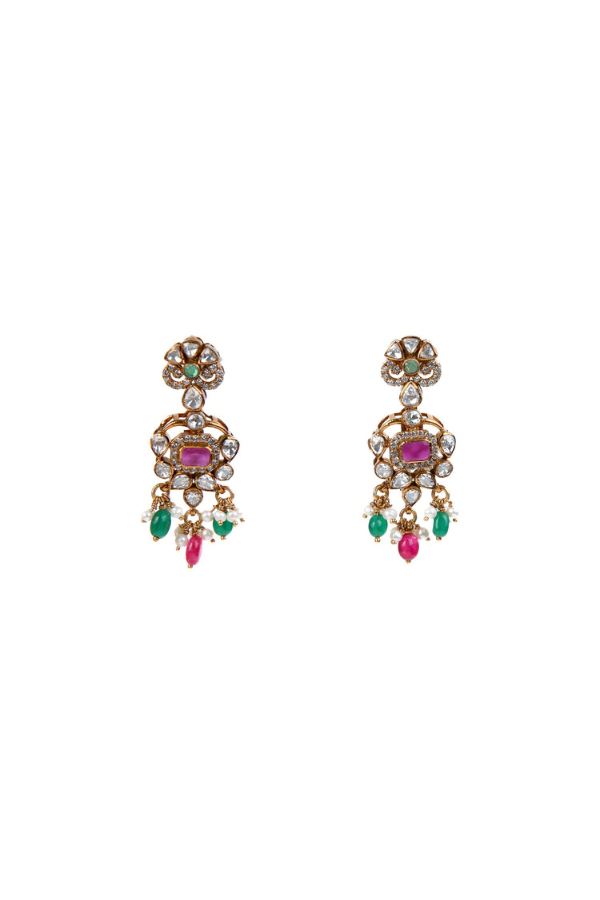 Victorian Mitara Necklace-925 Silver Gold Polish