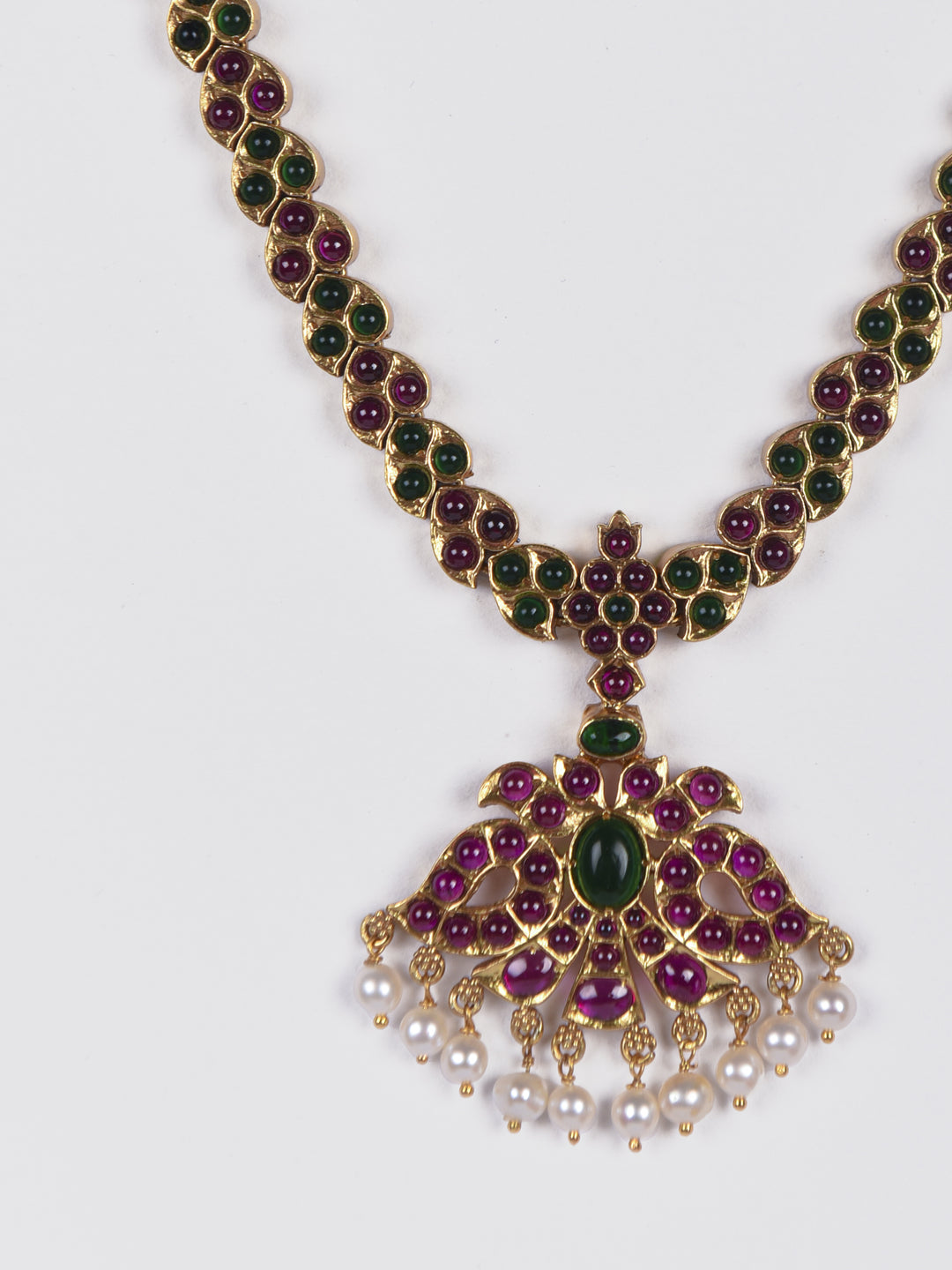 Kalyani Necklace-925 silver-Gold polish-Wedding-festival jewelry