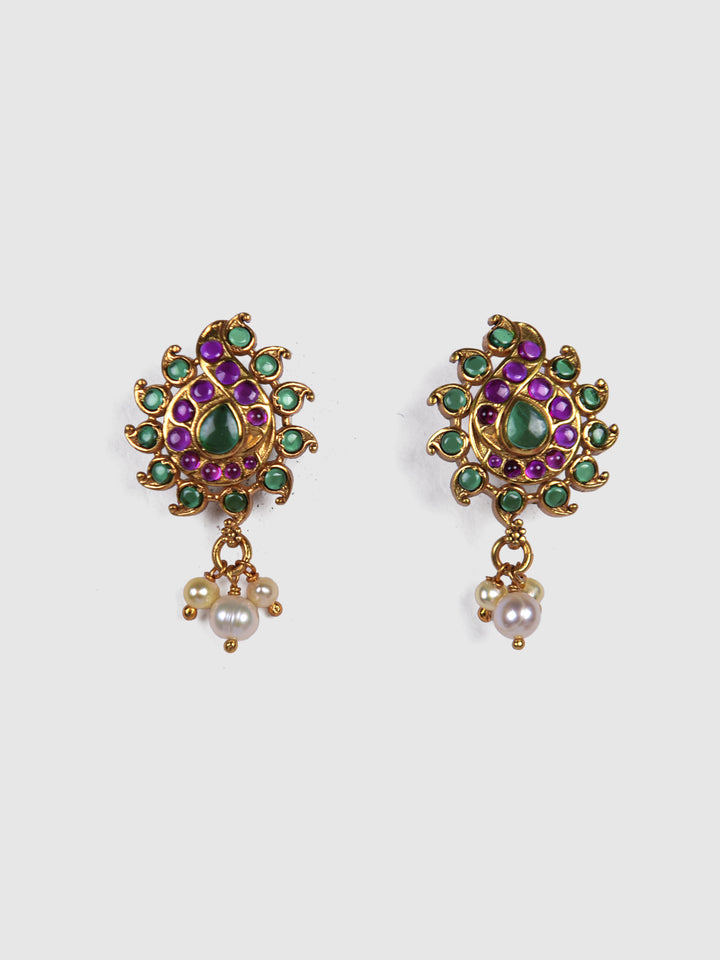 Kalyani Necklace-925 silver-Gold polish-Wedding-festival jewelry
