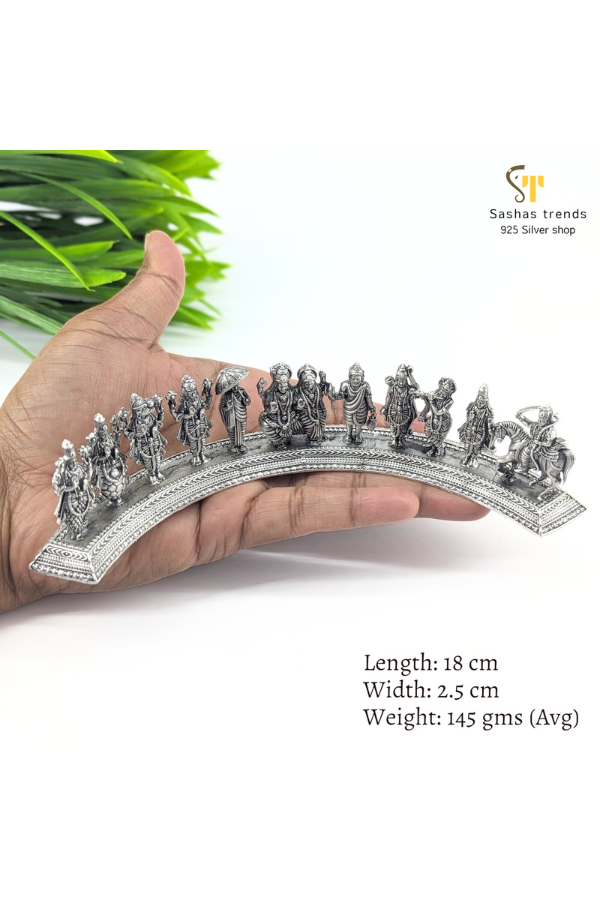 925 silver Dasavathara statue / Vishnu avathar Idols-10 incarnations of Vishnu