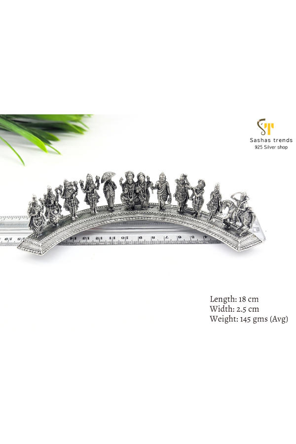 925 silver Dasavathara statue / Vishnu avathar Idols-10 incarnations of Vishnu