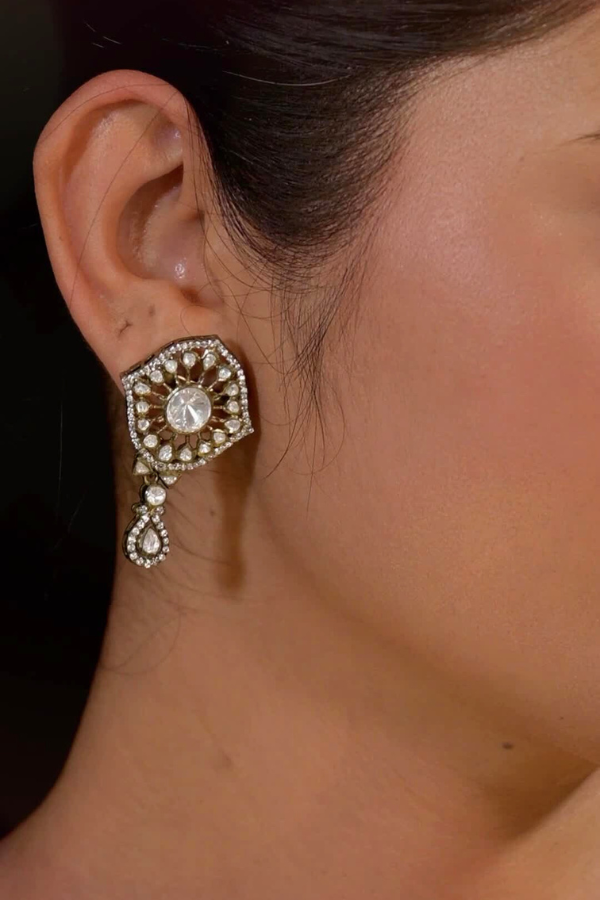 Ruthi 925 silver Victorian earring