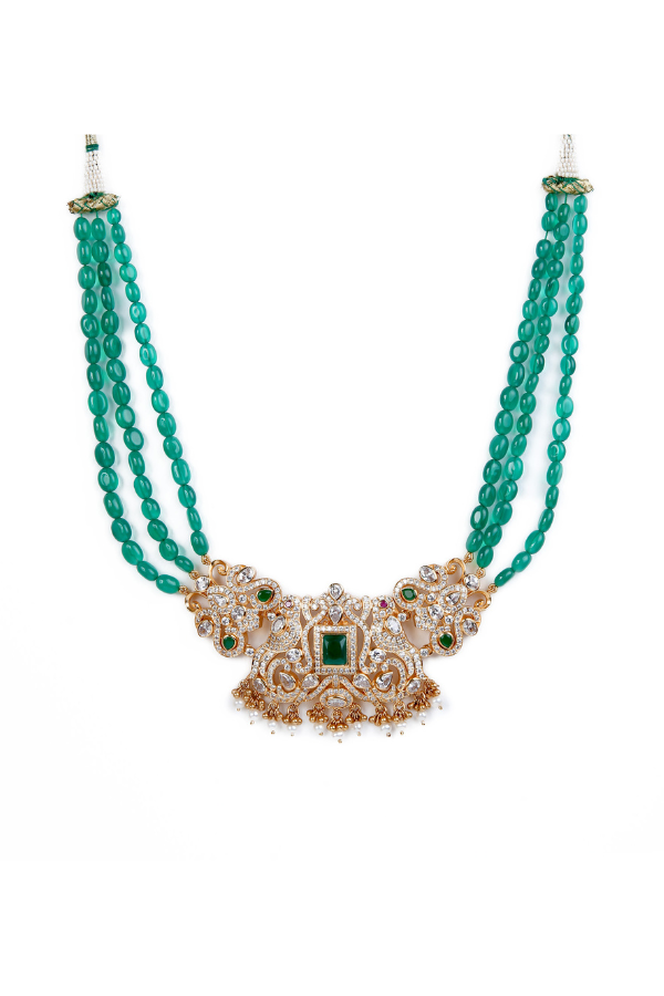Nivetha Necklace-925 silver gold polish