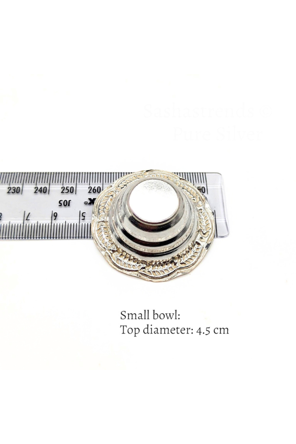 925 silver bowl - lightweight mini kumkum bowl-  Silver Pooja Items for Home, Return Gift for Navarathri, Wedding & Housewarming