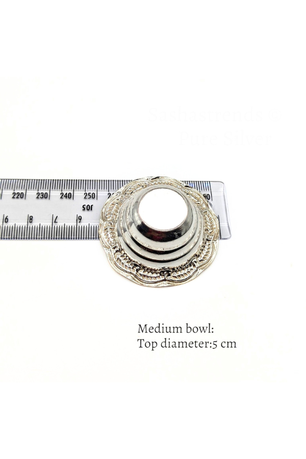925 silver bowl - lightweight mini kumkum bowl-  Silver Pooja Items for Home, Return Gift for Navarathri, Wedding & Housewarming