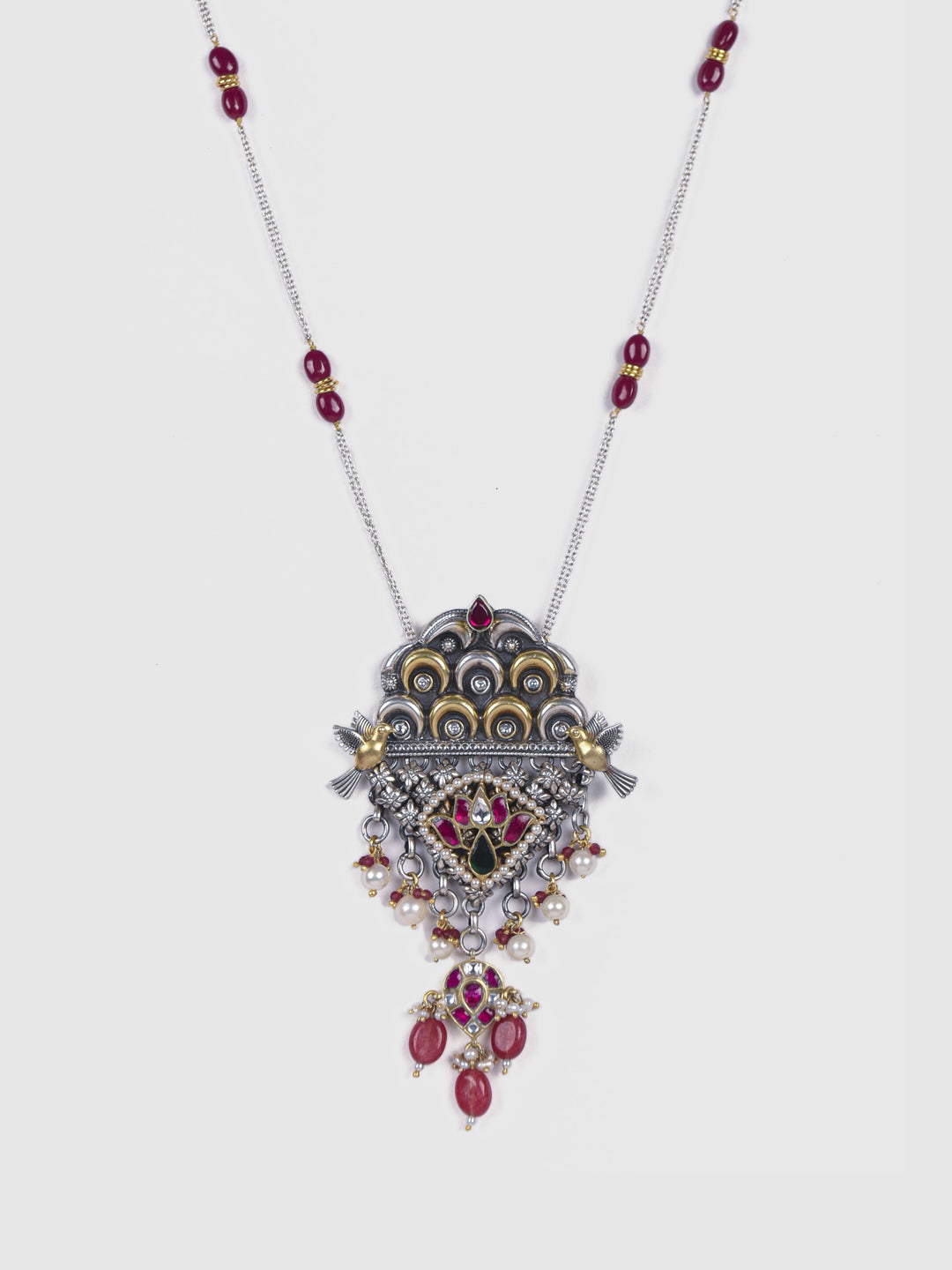 Tuhina 925 silver contemporary Necklace set