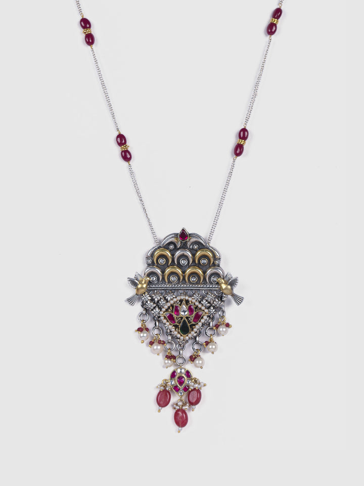 Tuhina 925 silver contemporary Necklace set