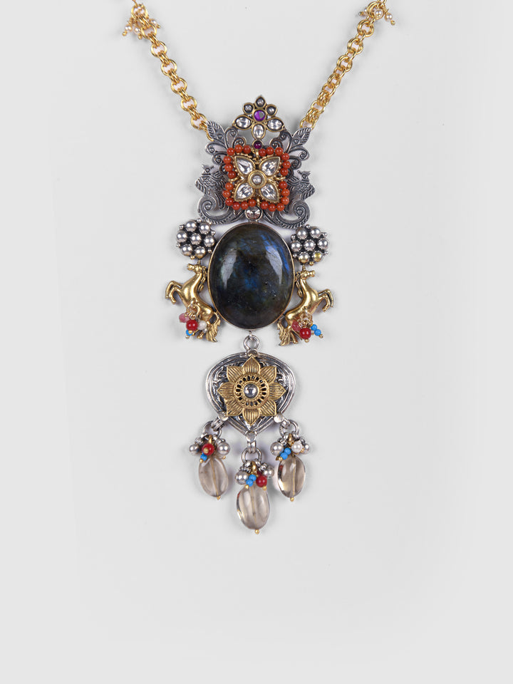 Meenal 925 silver dual tone fusion jewelry