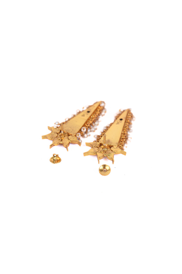 Alka Earring-925 silver gold polish