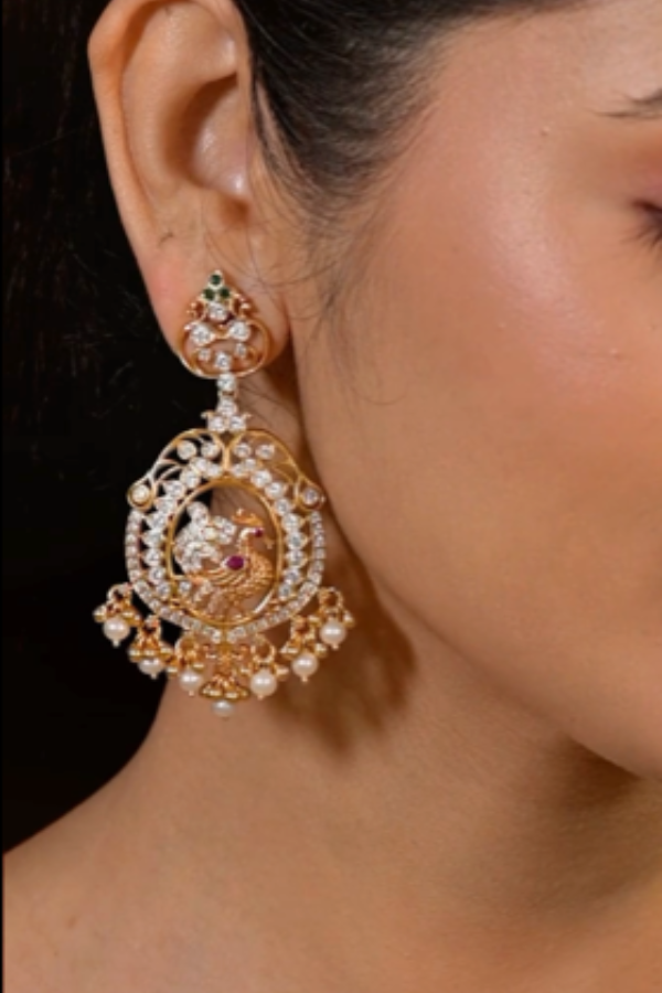Adya Earring-925 silver gold polish