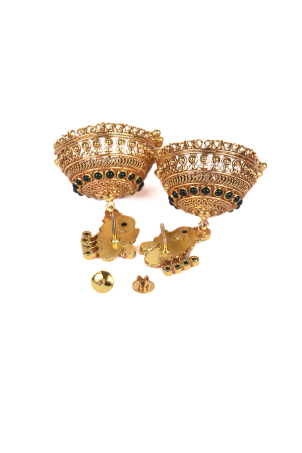 Akalya Jhumka-925 silver gold polish