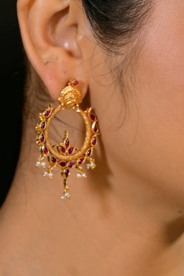 Abi Earring-925 silver gold polish