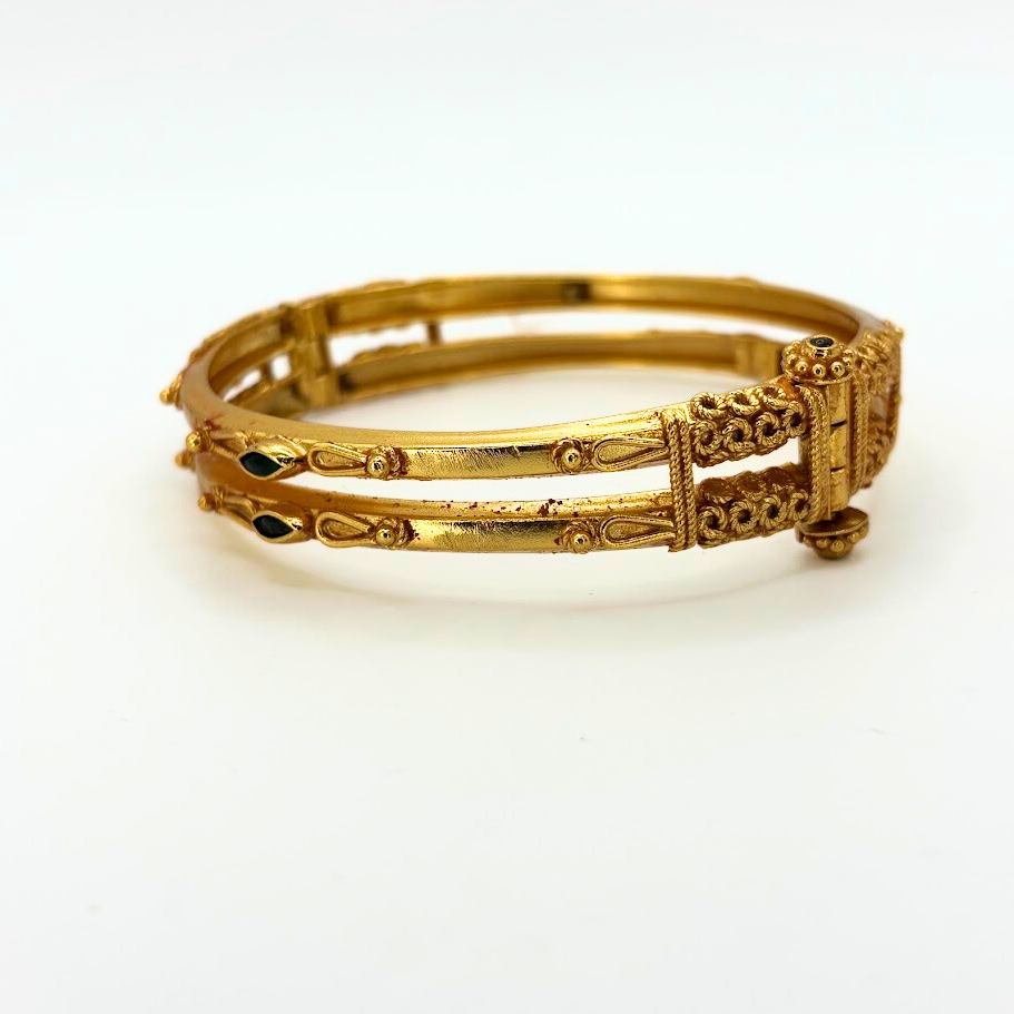 925 silver gold plated - Coorgi Kada/Bangle