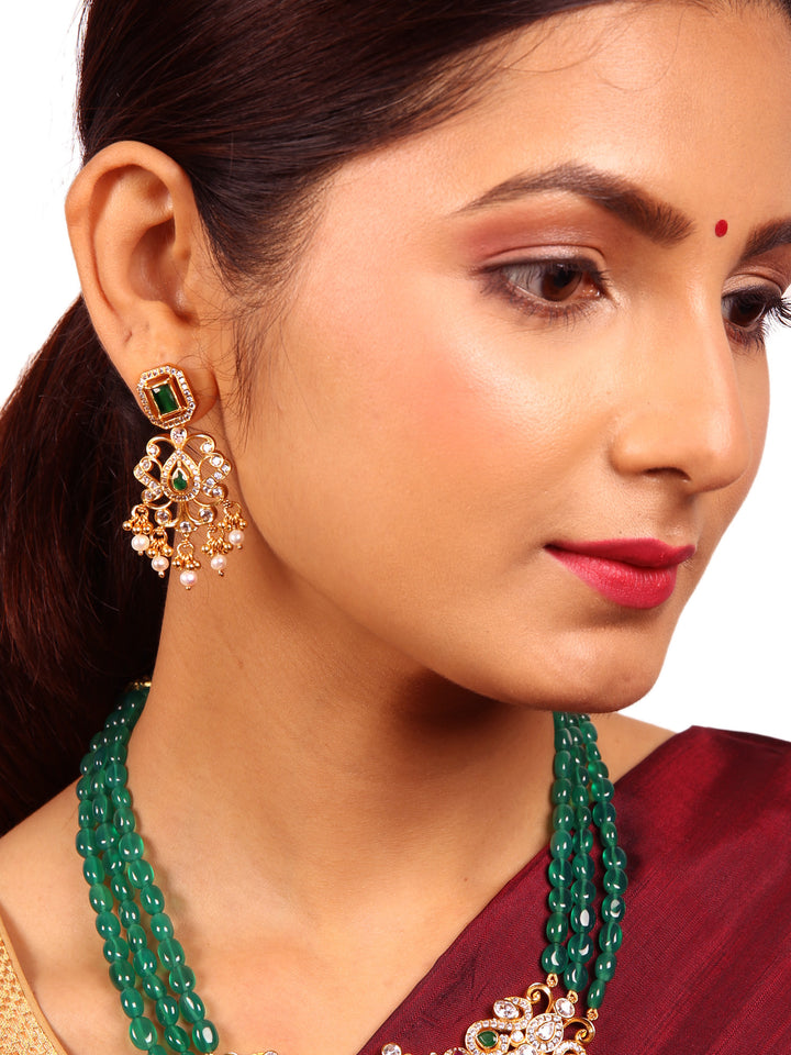 Nivetha Necklace-925 silver gold polish-Beads Chain