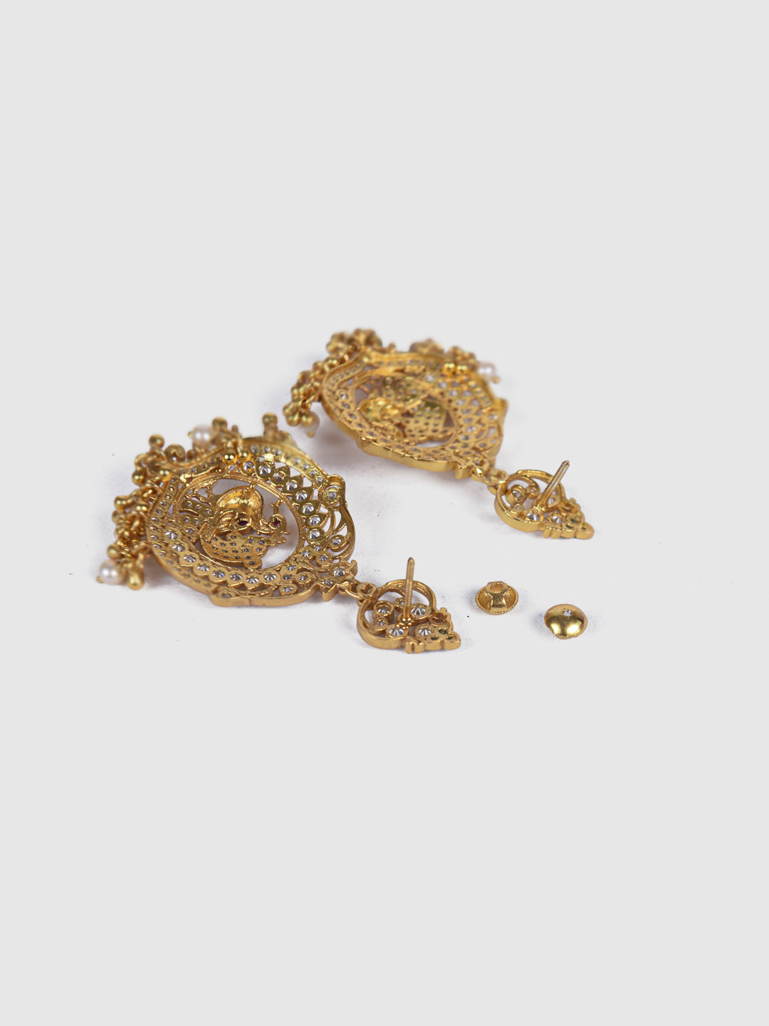 Adya Earring-925 silver gold polish-Earrings