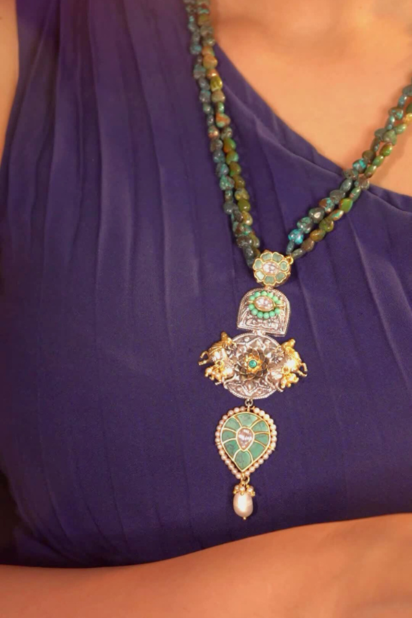 decorative necklace with intricate designs