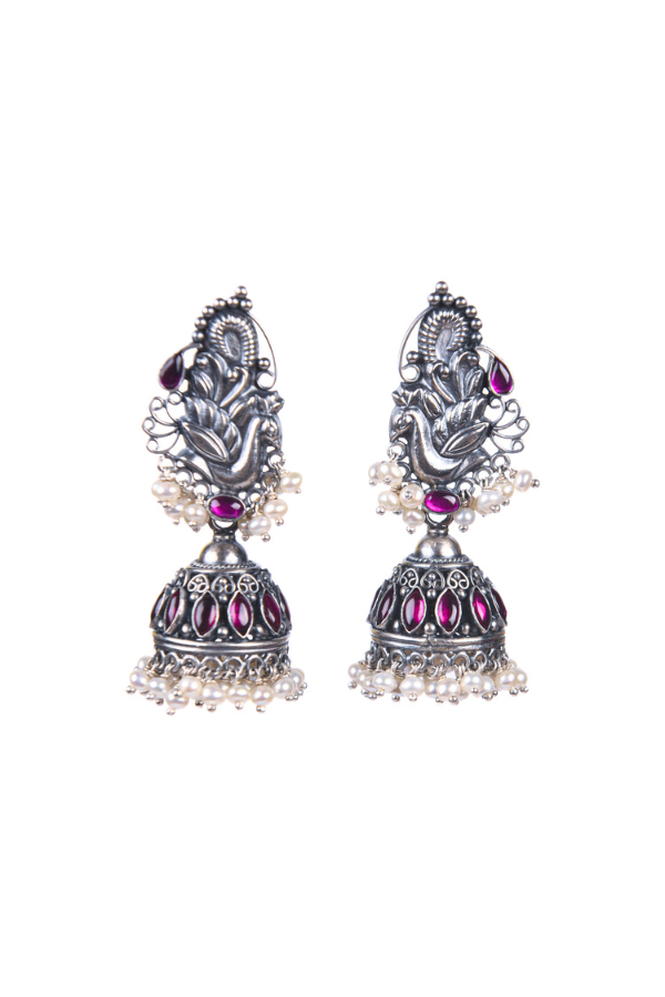 Agira Jhumka-925 silver oxidized