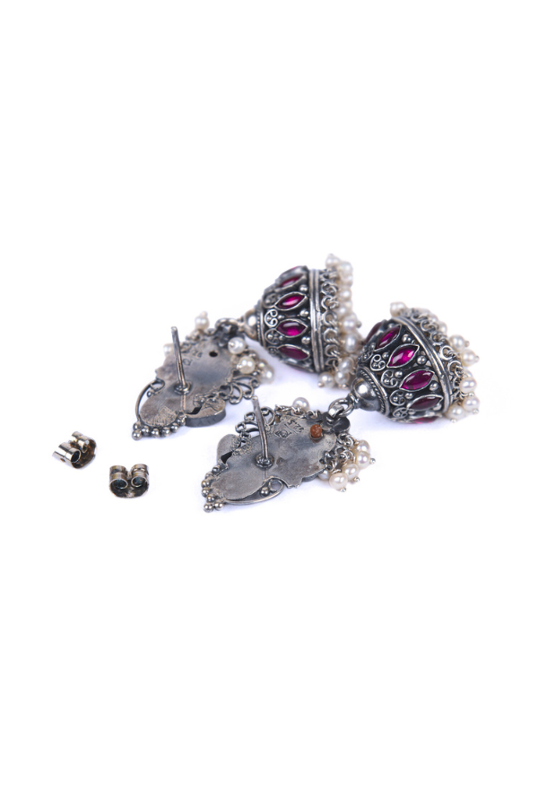 Agira Jhumka-925 silver oxidized