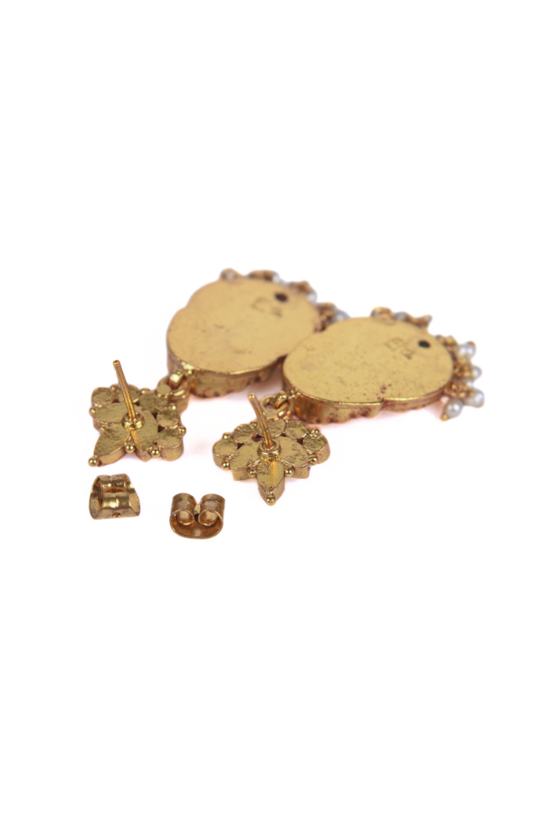 Janya Earring-925 silver gold polish
