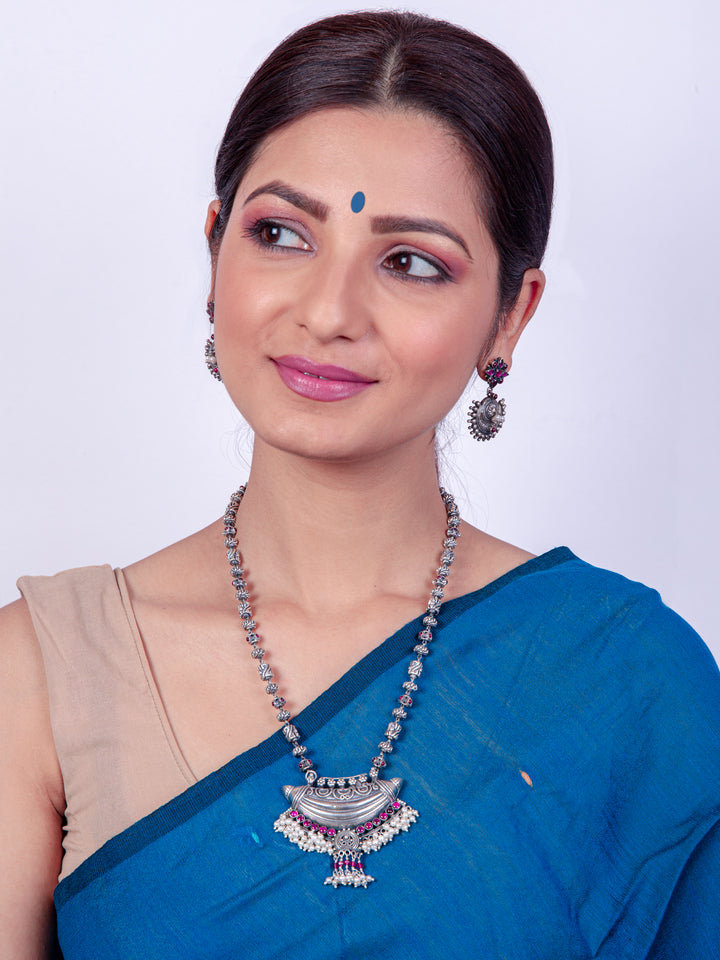 Inaya Necklace-925 silver oxidized