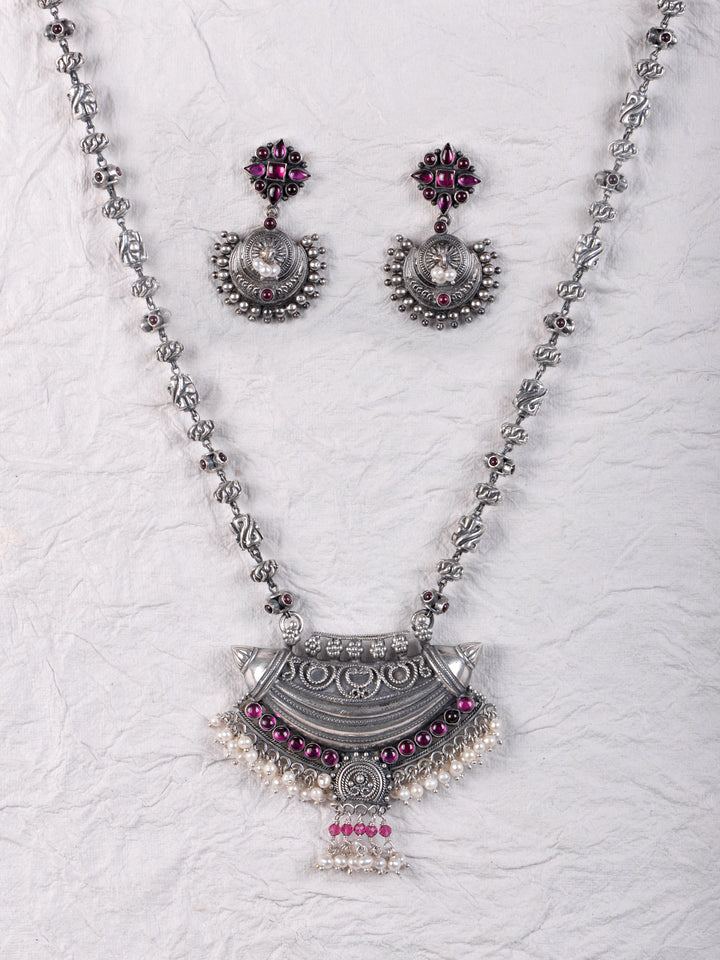 Inaya Necklace-925 silver oxidized