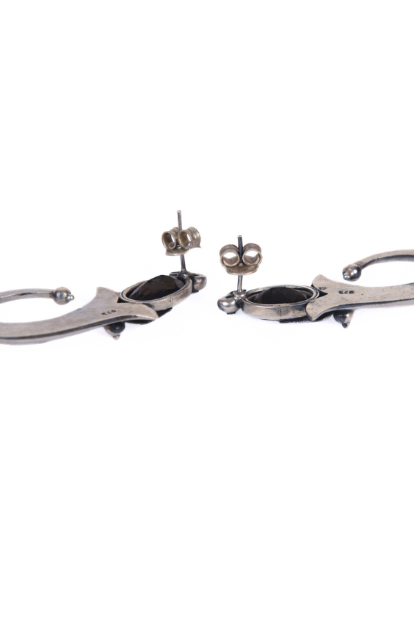Gitika 925 silver oxidized earring