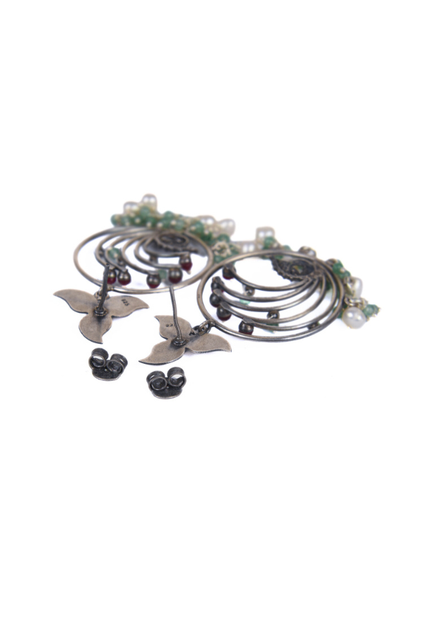 Levinya 925 Silver oxidized earring