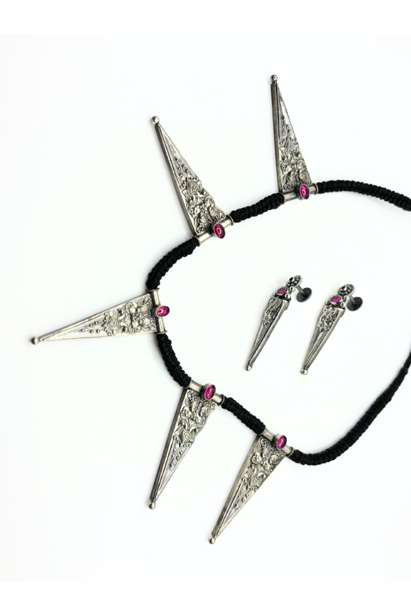 Smithi Necklace - 925 oxidized silver
