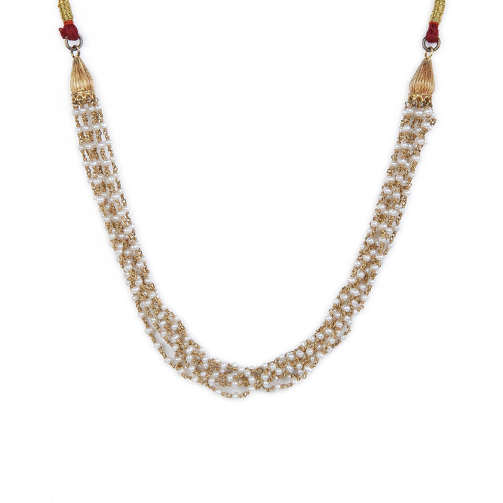 925 silver round pearl chain