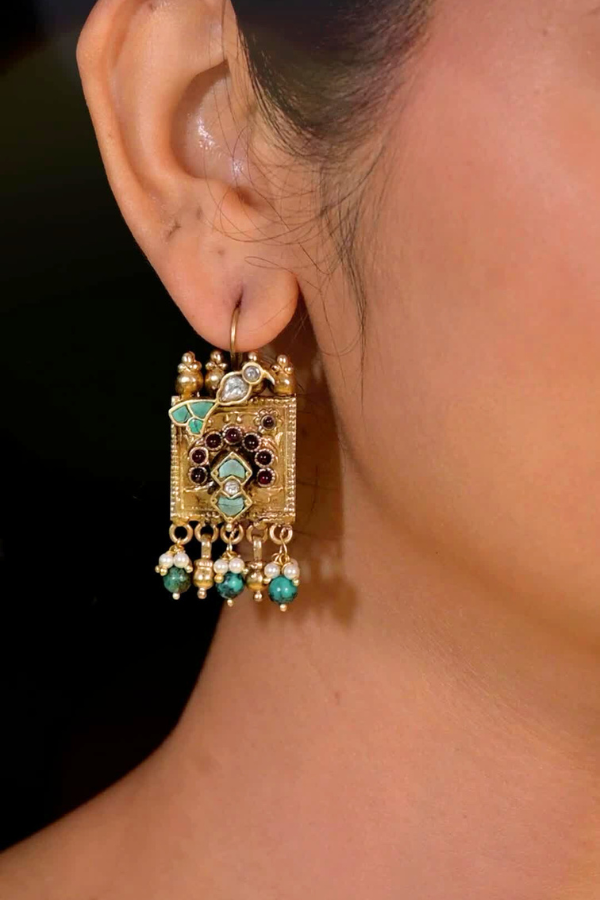 Megalai contemporary 925 Silver earring