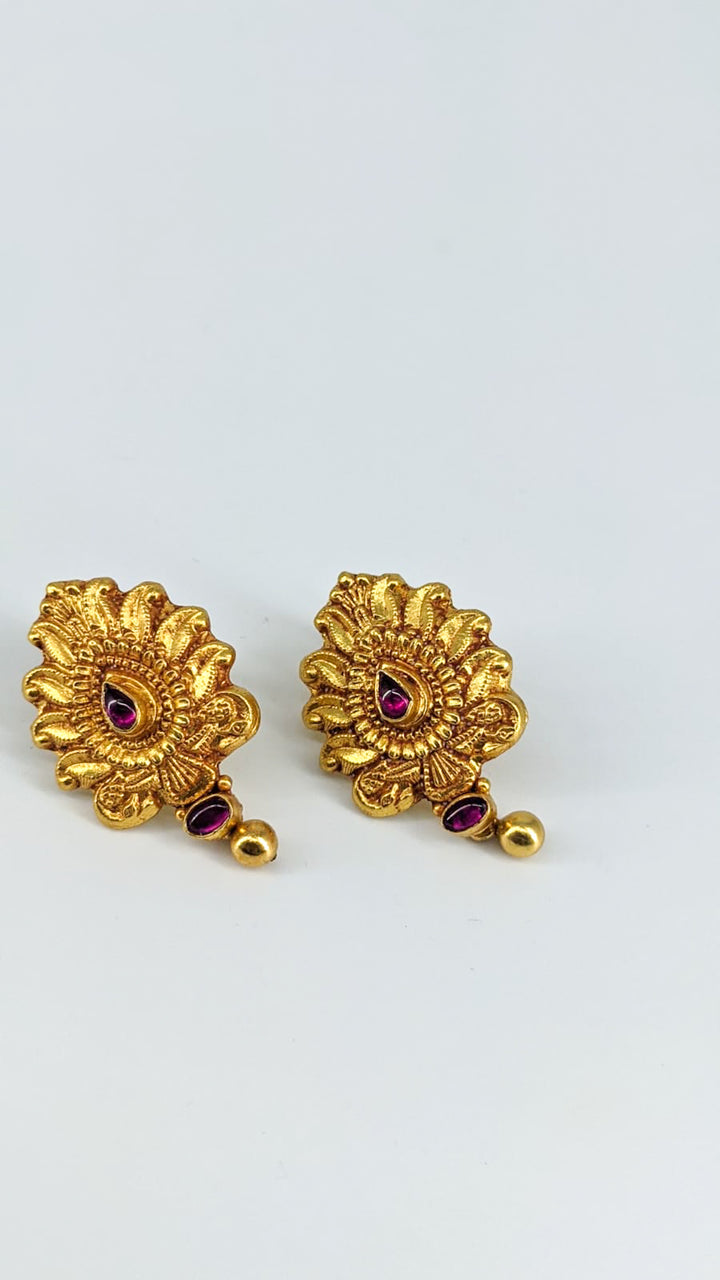 Aadya Earring - 925 silver gold polish