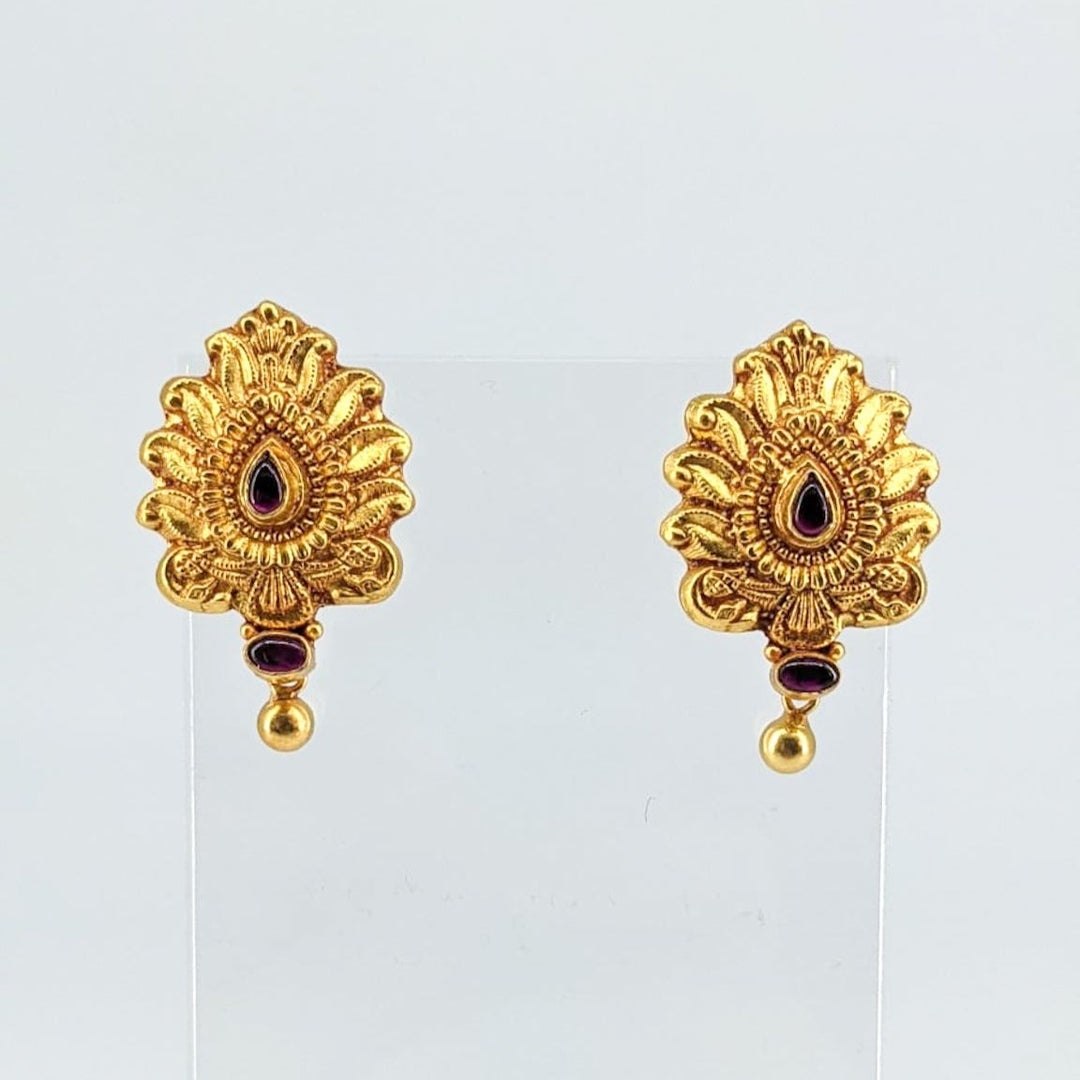 Aadya Earring - 925 silver gold polish