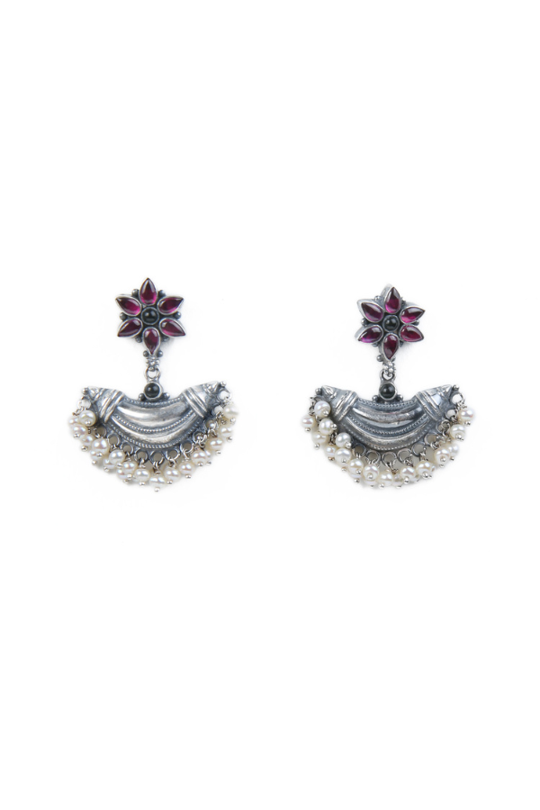 Aaliya Necklace - 925 oxidized silver