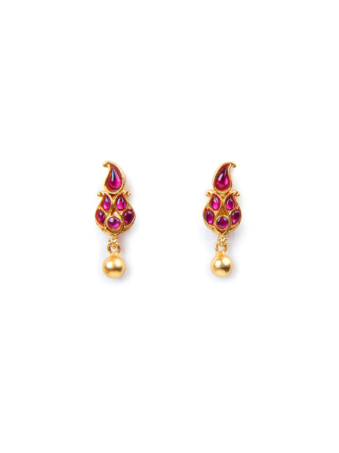 Aaral Stud - 925 silver gold polish