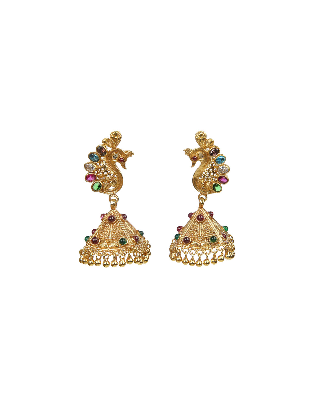 Akila Jhumka - 925 silver gold polish