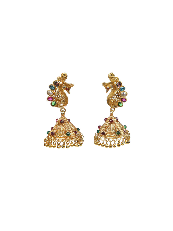 Akila Jhumka - 925 silver gold polish