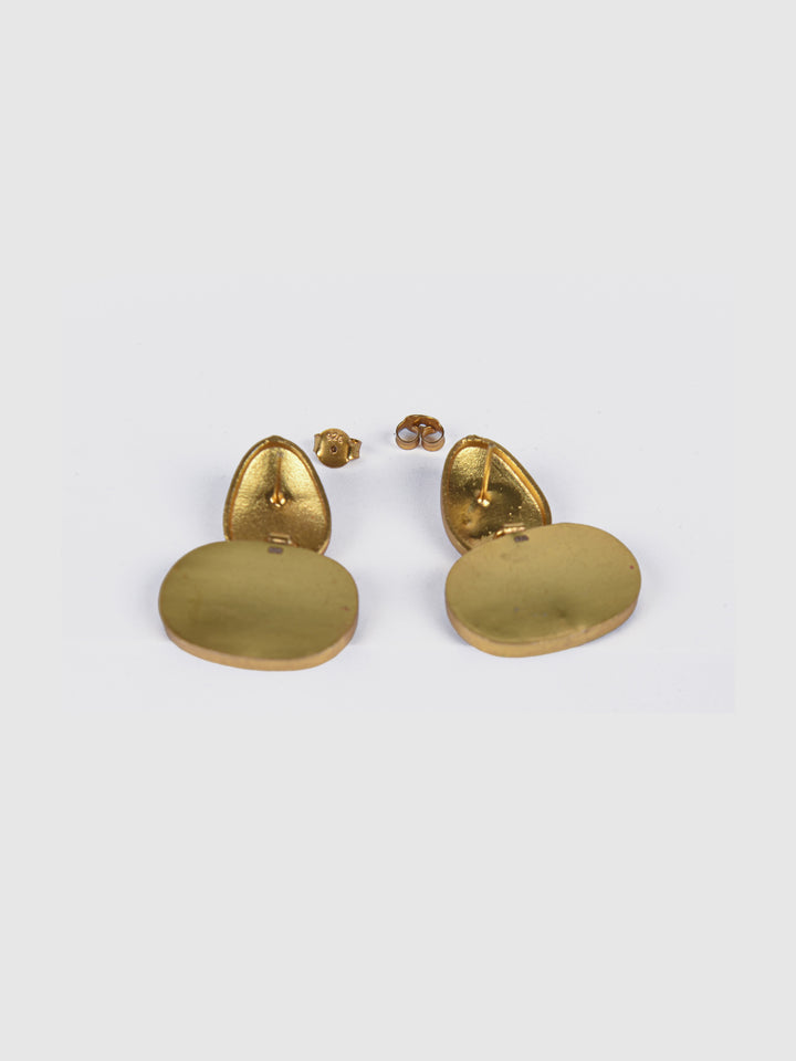 Ameya 925 silver gold plated earring