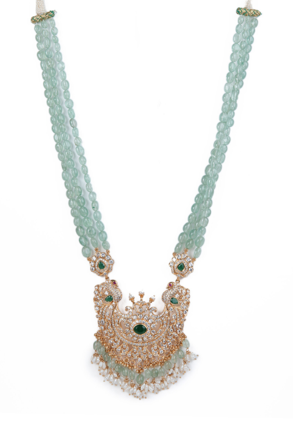 Amuthavani Necklace - 925 silver gold polish