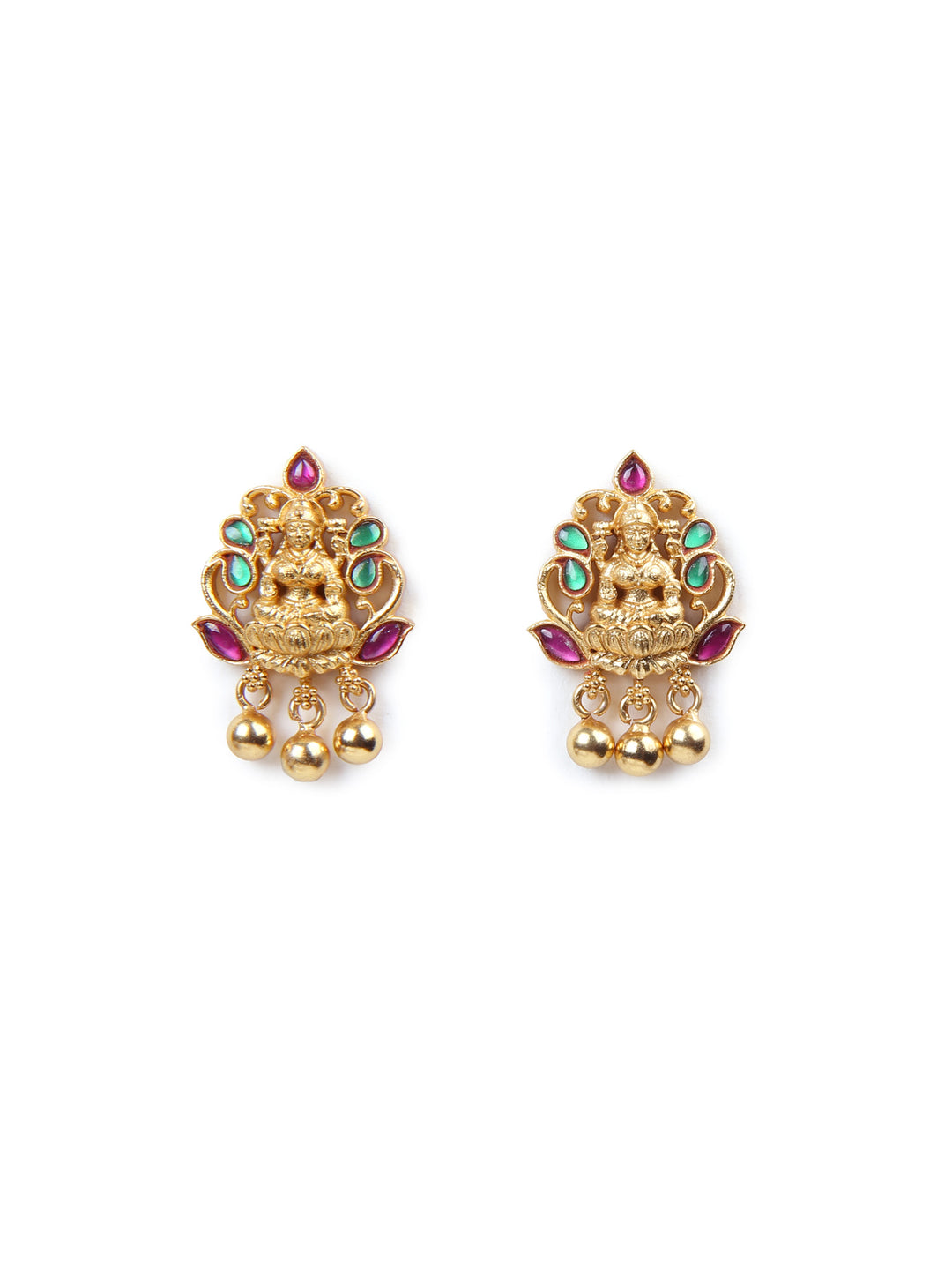 Anagha stud - 925 silver gold polish