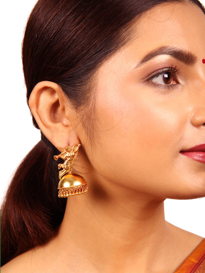 Angel Jhumka - 925 silver gold polish