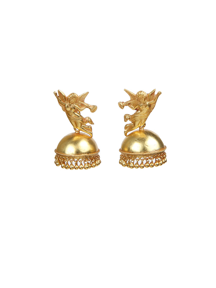 Angel Jhumka - 925 silver gold polish