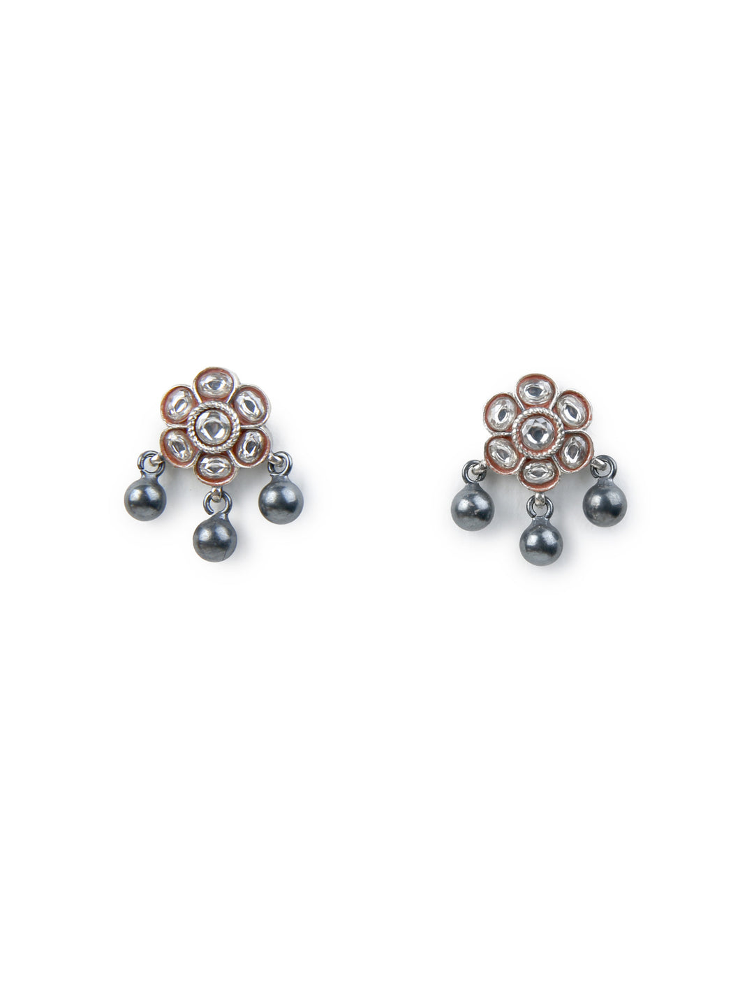 Anika Stud - 925 silver oxidized - Earrings